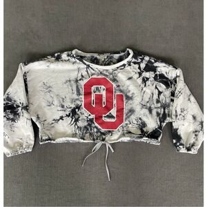 University of Oklahoma Crop Sweatshirt | Women’s XL | Tie Dye | OU Sooners